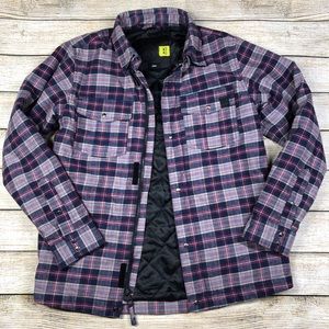 Volcom Youth Bison Flannel Plaid Jacket